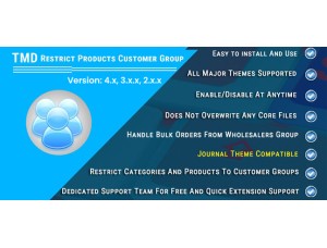 Restrict Products Customer Group